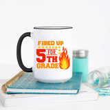 Fired Up for Fifth Grade SVG