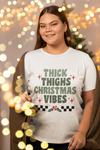 Thick Thighs Christmas Vibes Retro SVG