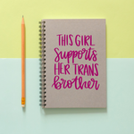 Girl Supports Trans Brother SVG