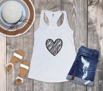 Zebra Pattern Heart SVG