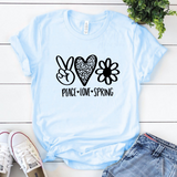 Peace Love Spring SVG