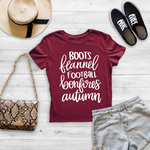 Boots Flannel Football Autumn SVG