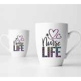 Nurse Life Leopard Sublimation PNG