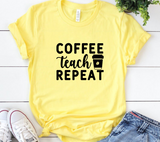 Coffee Teach Repeat SVG