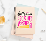 Little Miss Sixth Grade Svg