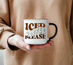 Iced Coffee Please Retro SVG