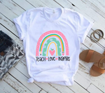 Teach Love Inspire Rainbow SVG