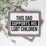 Dad Supports LGBT Children SVG