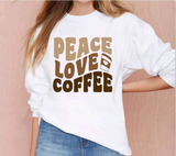 Peace Love Coffee SVG