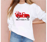 Valentine Red Truck SVG