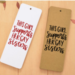 Girl Supports Gay Sisters SVG