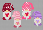 Valentine Gnomes Layered SVG Bundle