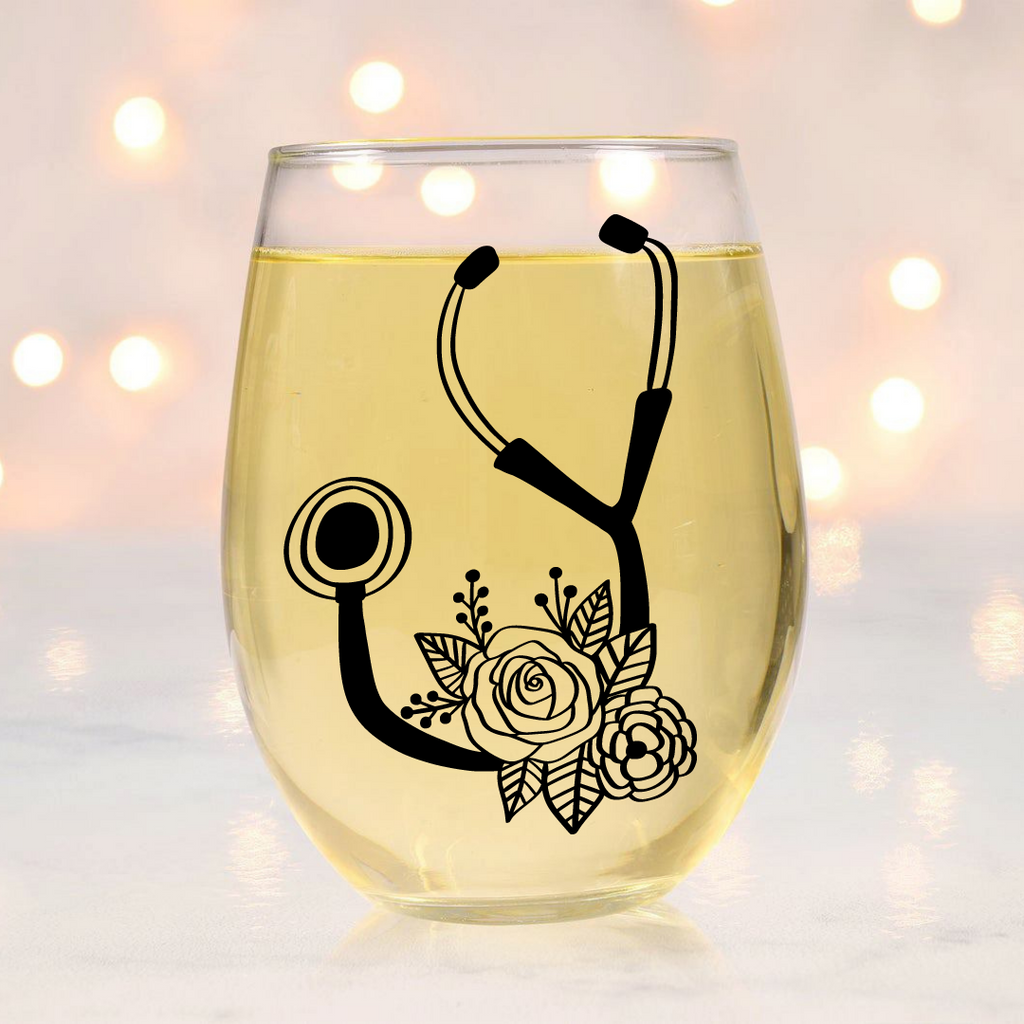 Wine Tumbler Design, Nurse Sublimation Design, Digital Design, Stemless  Wine Cup Design, Nurse PNG