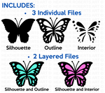 Layered Butterfly SVG