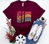 Let It Snow Retro SVG