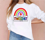 Teaching on a Twosday - Rainbow SVG