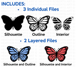 Layered Butterfly SVG