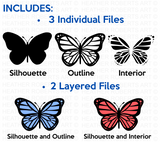 Layered Butterfly SVG