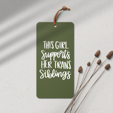 Girl Supports Trans Siblings SVG