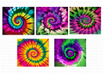 20 Oz Tie Dye Skinny Tumbler Sublimation Wraps Bundle