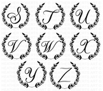 Floral Wreath Alphabet SVG Bundle