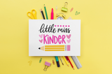 Little Miss Kinder Svg