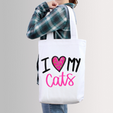 I Love My Cats Sublimation PNG