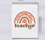 Teacher Fall Rainbow SVG