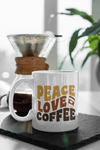 Peace Love Coffee SVG