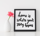 Home is Where Story Begins SVG