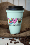 Peace Love Coffee Sublimation PNG