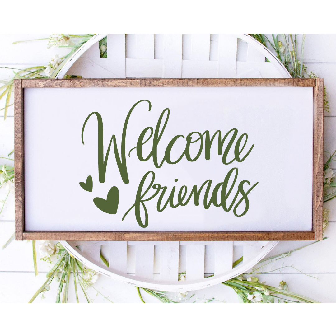 Welcome Friends SVG – Heather Roberts Art