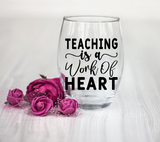 Teaching is a Work of Heart SVG