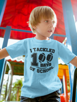 Tackled 100 Days of School SVG
