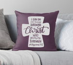 Philippians 4:13 -  Christian Faith Cross SVG