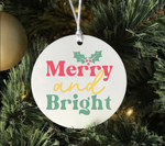 Merry and Birght Retro SVG