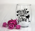 Girls Just Wanna Have Wine SVG