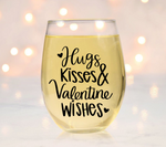 Hugs Kisses and Valentine Wishes SVG