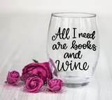 Books and Wine SVG