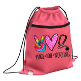 Peace Love Nursing Sublimation PNG