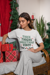 Thick Thighs Christmas Vibes Retro SVG