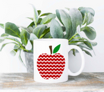 Chevron Patterned Apple SVG