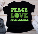 Peace Love Pickleball SVG