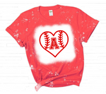 Baseball Softball Heart Monograms SVG Bundle