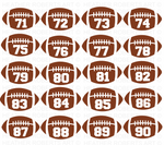 Football Numbers SVG Bundle