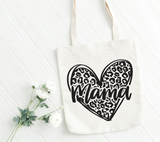 Mama Leopard Heart SVG