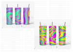 20 Oz Skinny Tumbler Sublimation Wraps Bundle, Volume 3 - Marbling Designs PNG Bundle