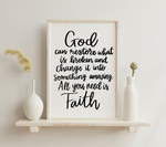 All You Need is Faith SVG