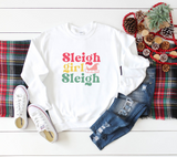 Sleigh Girl Retro SVG