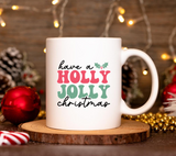 Have A Holly Jolly Christmas Retro SVG